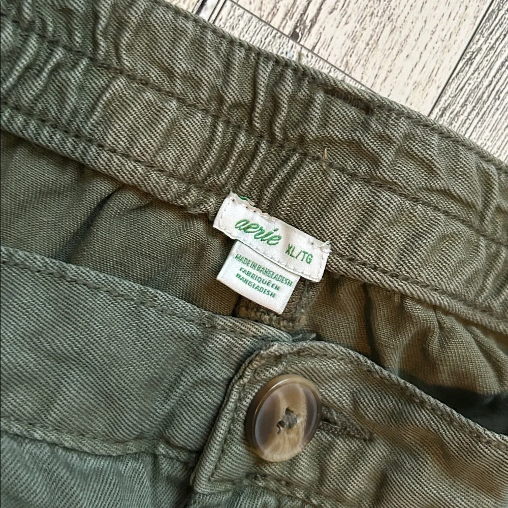 Aerie Sage Green Casual Shorts xl - Picture 3 of 6